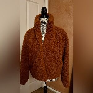 Cozy Brown Sherpa Jacket